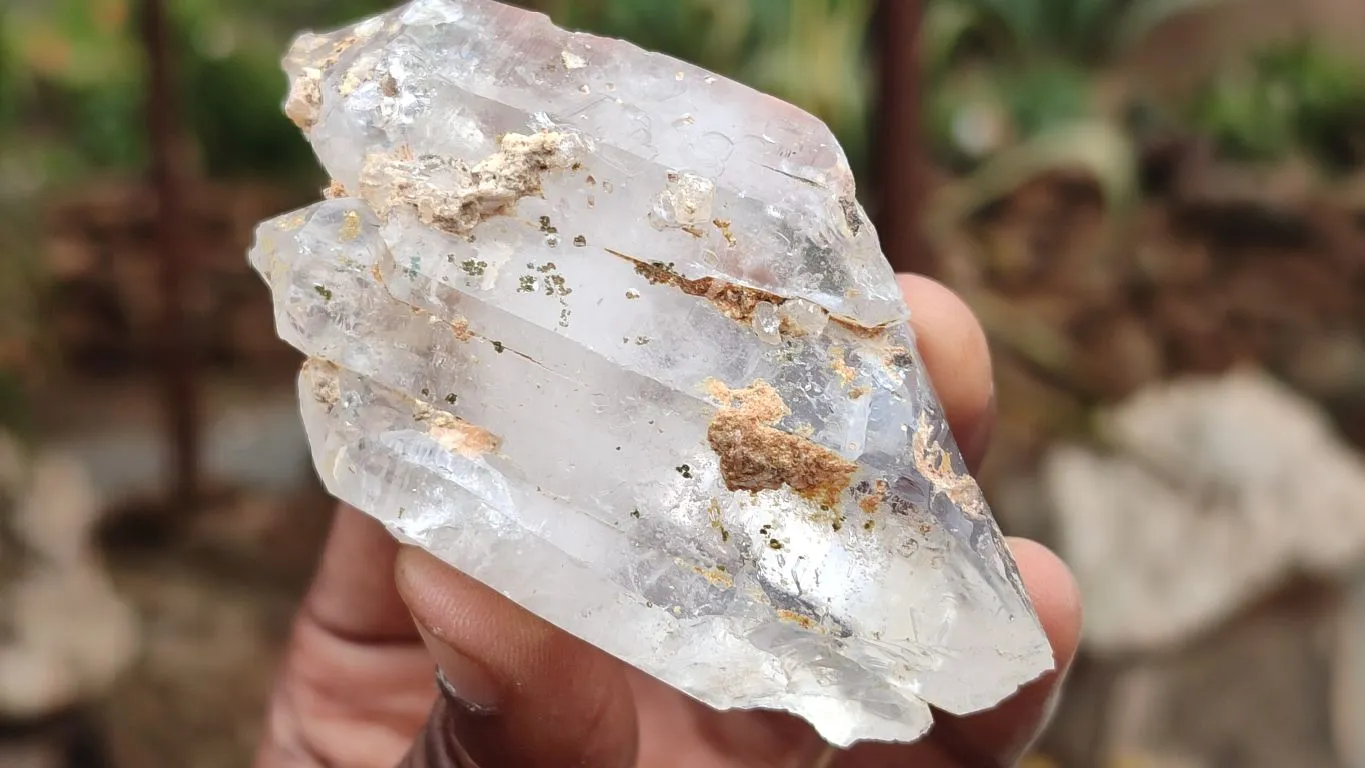 Natural Large Mixed Brandberg Quartz Crystals x 6 From Brandberg, Namibia