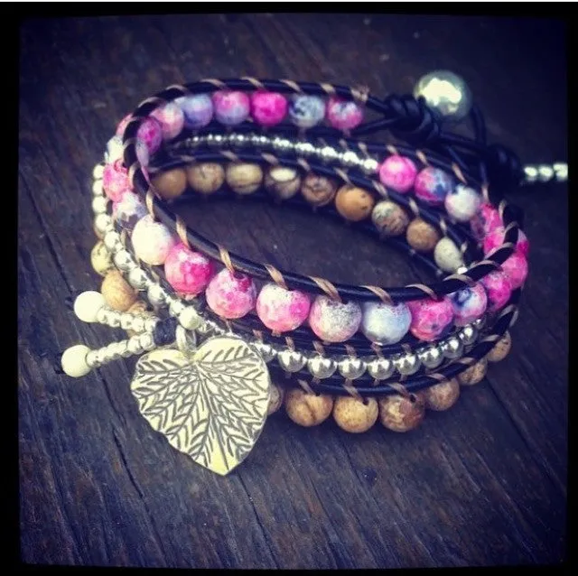 PINK GYPSY GODDESS WRAP BRACELET