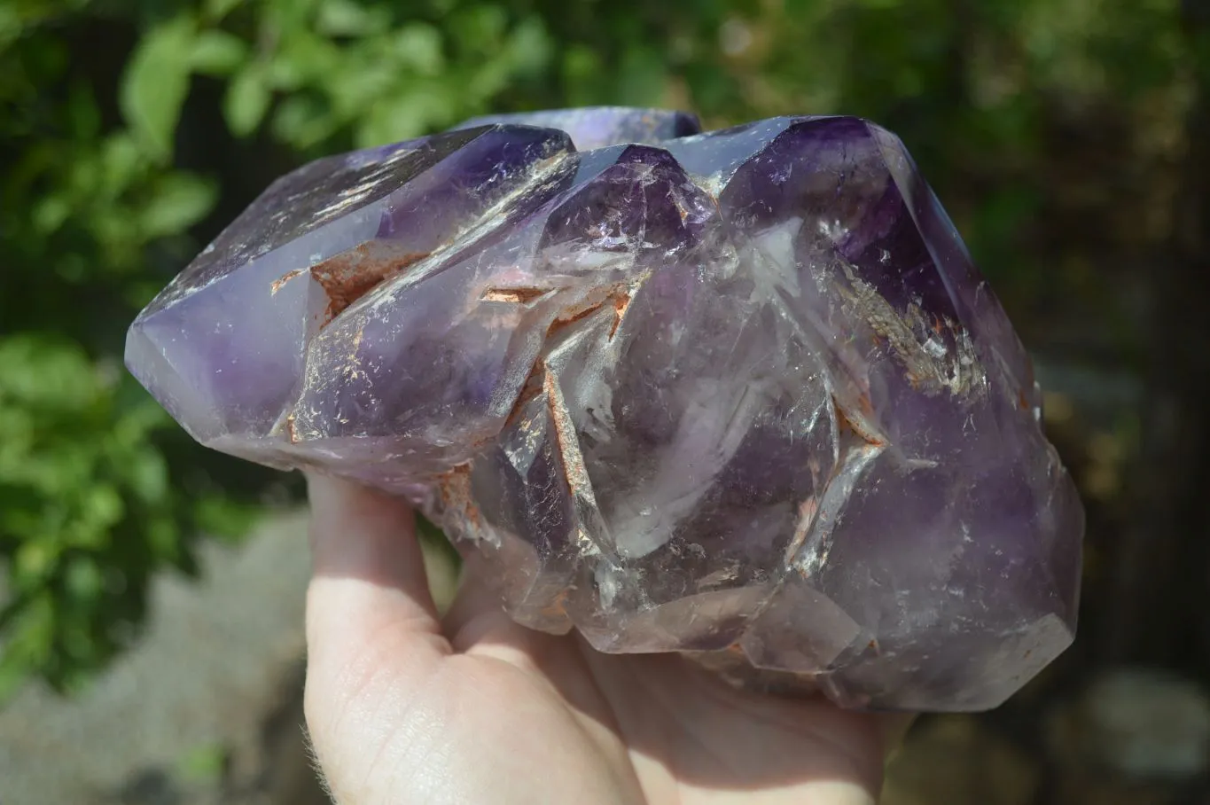 Polished Cascading Window Amethyst Quartz Crystal Formation x 1 From Madagascar