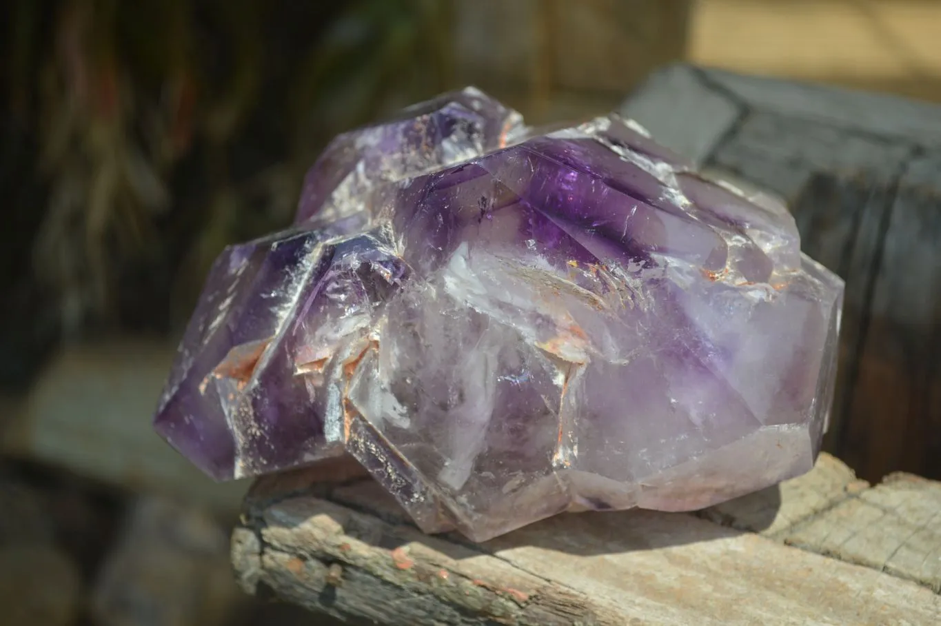 Polished Cascading Window Amethyst Quartz Crystal Formation x 1 From Madagascar