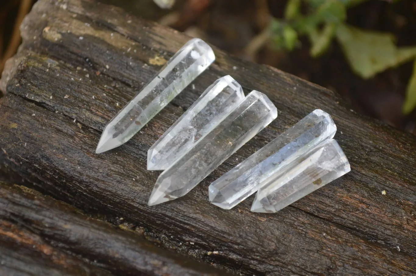 Polished Clear & Smokey Quartz Jewellery Points x 31 From Madagascar