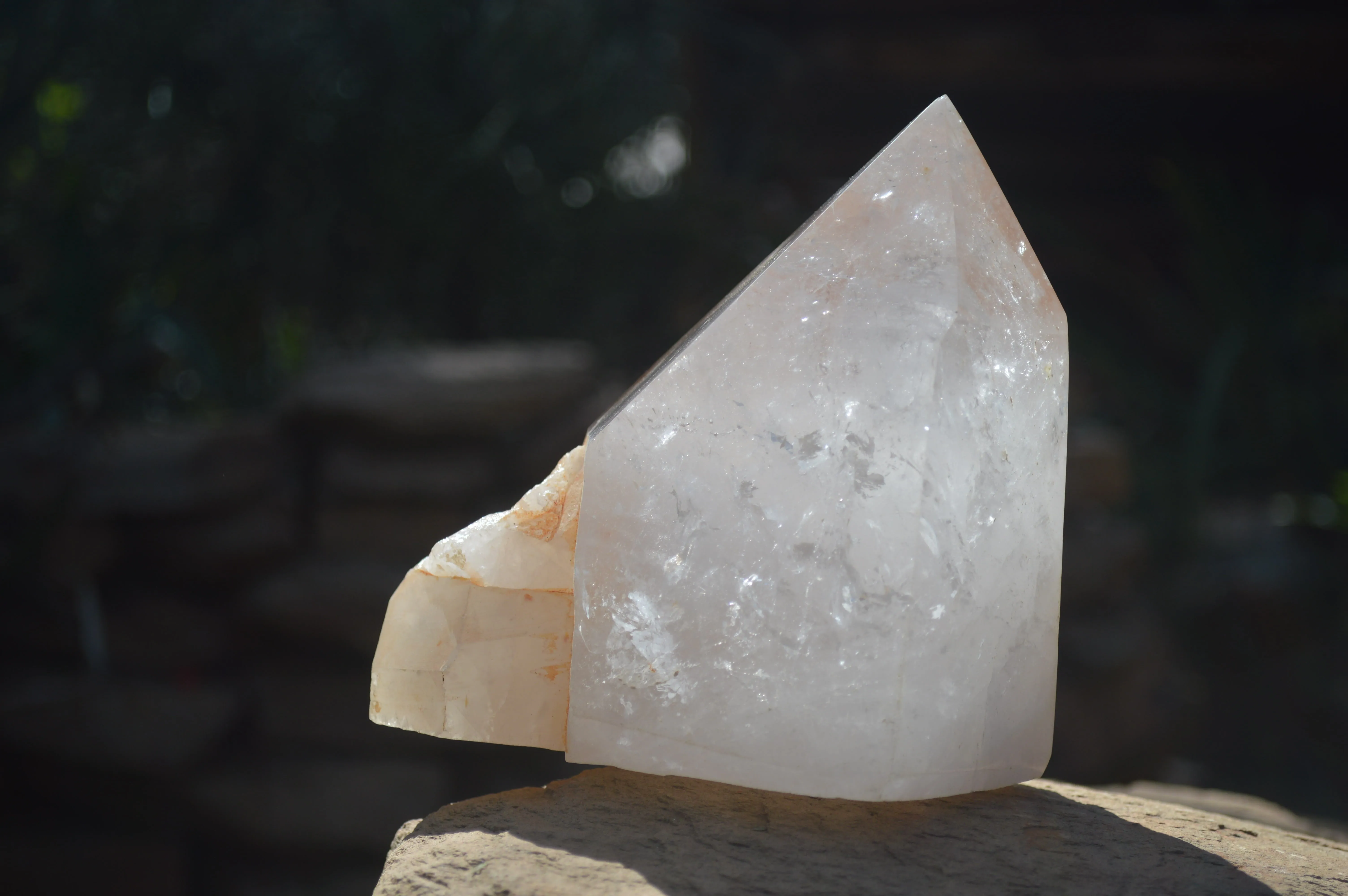 Polished Large Clear Quartz Crystal x 1 From Madagascar