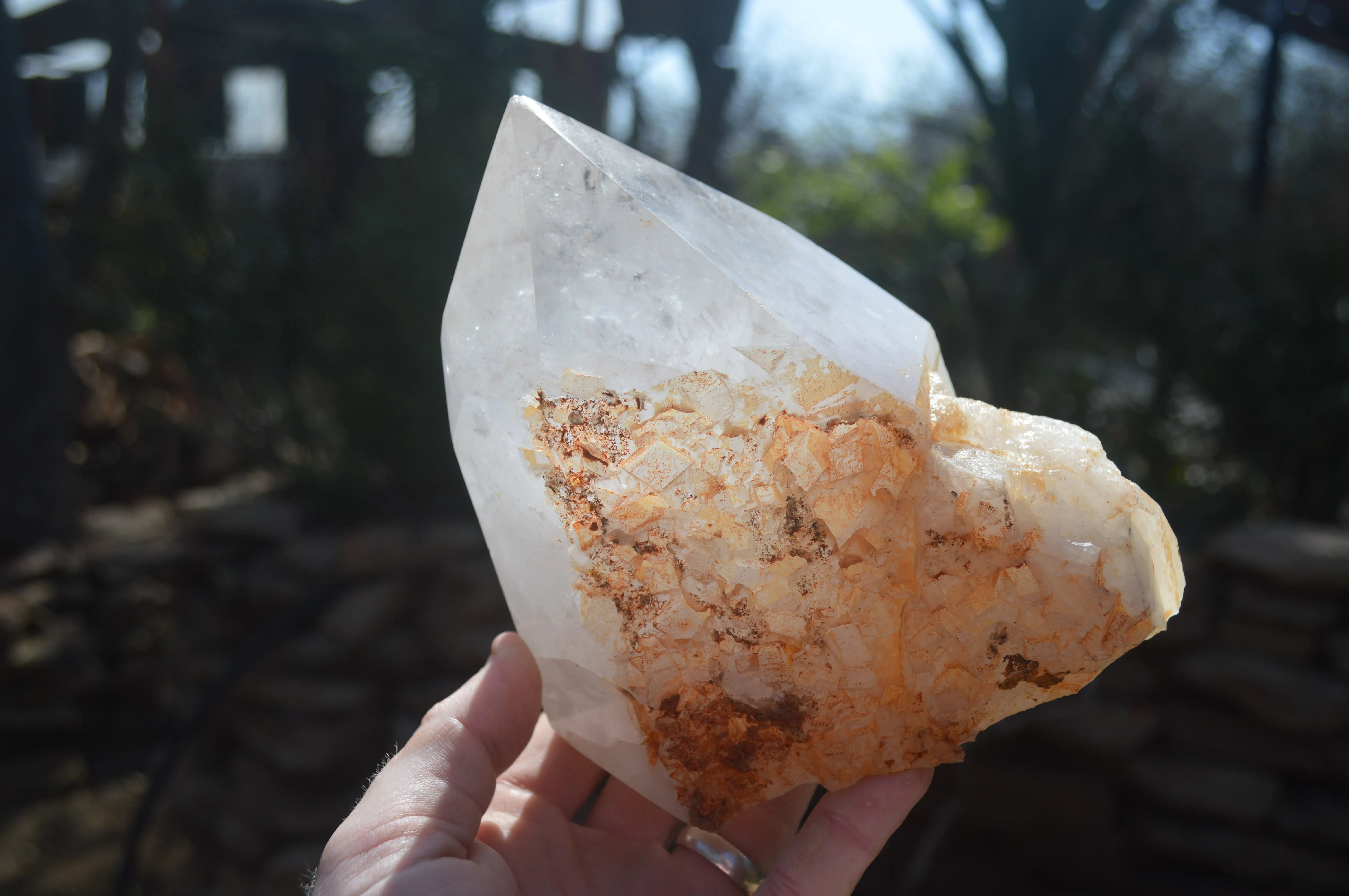 Polished Large Clear Quartz Crystal x 1 From Madagascar