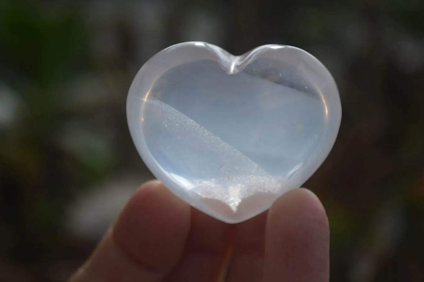 Polished Mini Girasol Pearl Quartz Hearts x 20 From Ambatondrazaka, Madagascar