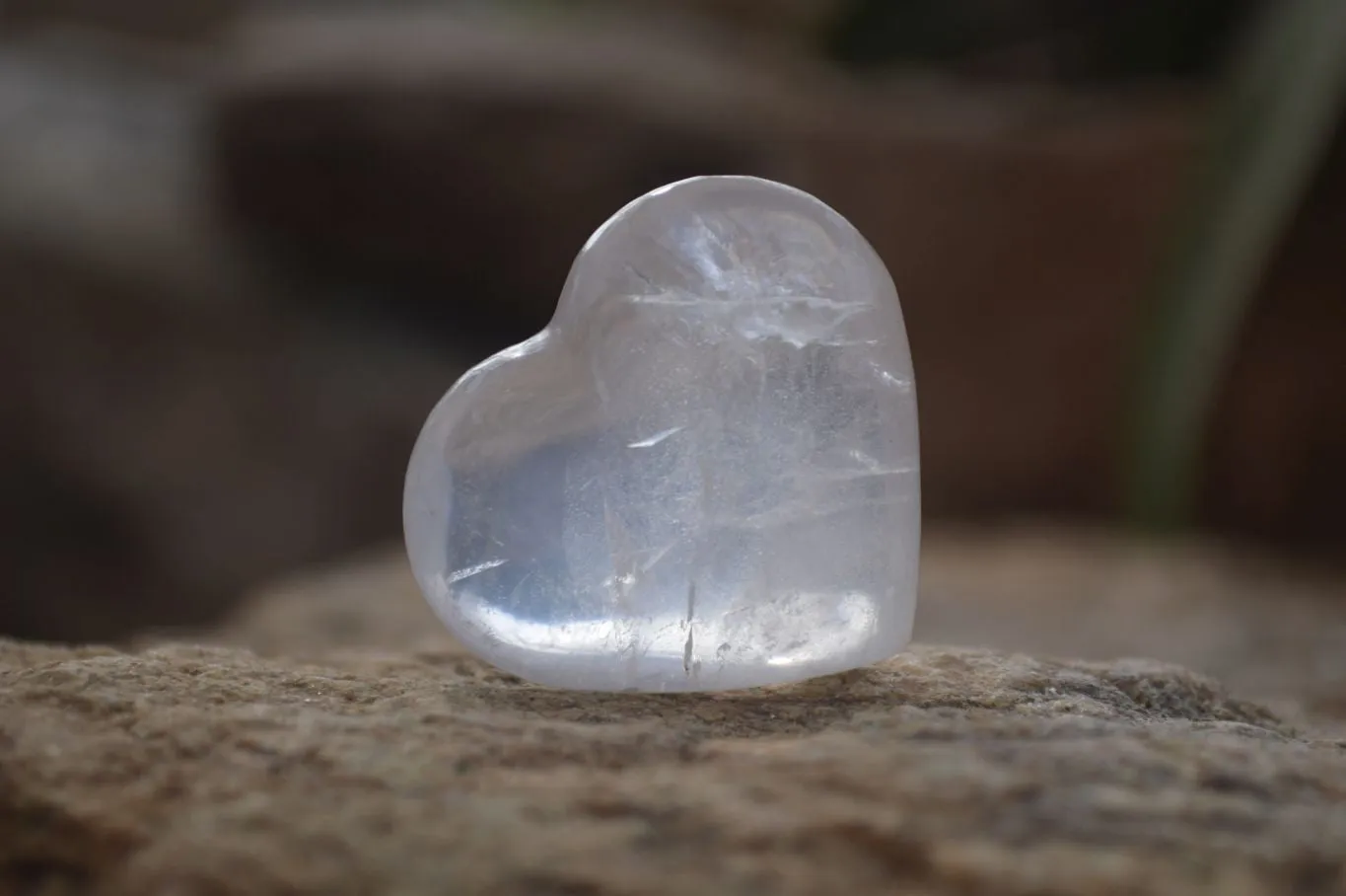 Polished Mini Girasol Pearl Quartz Hearts x 20 From Ambatondrazaka, Madagascar