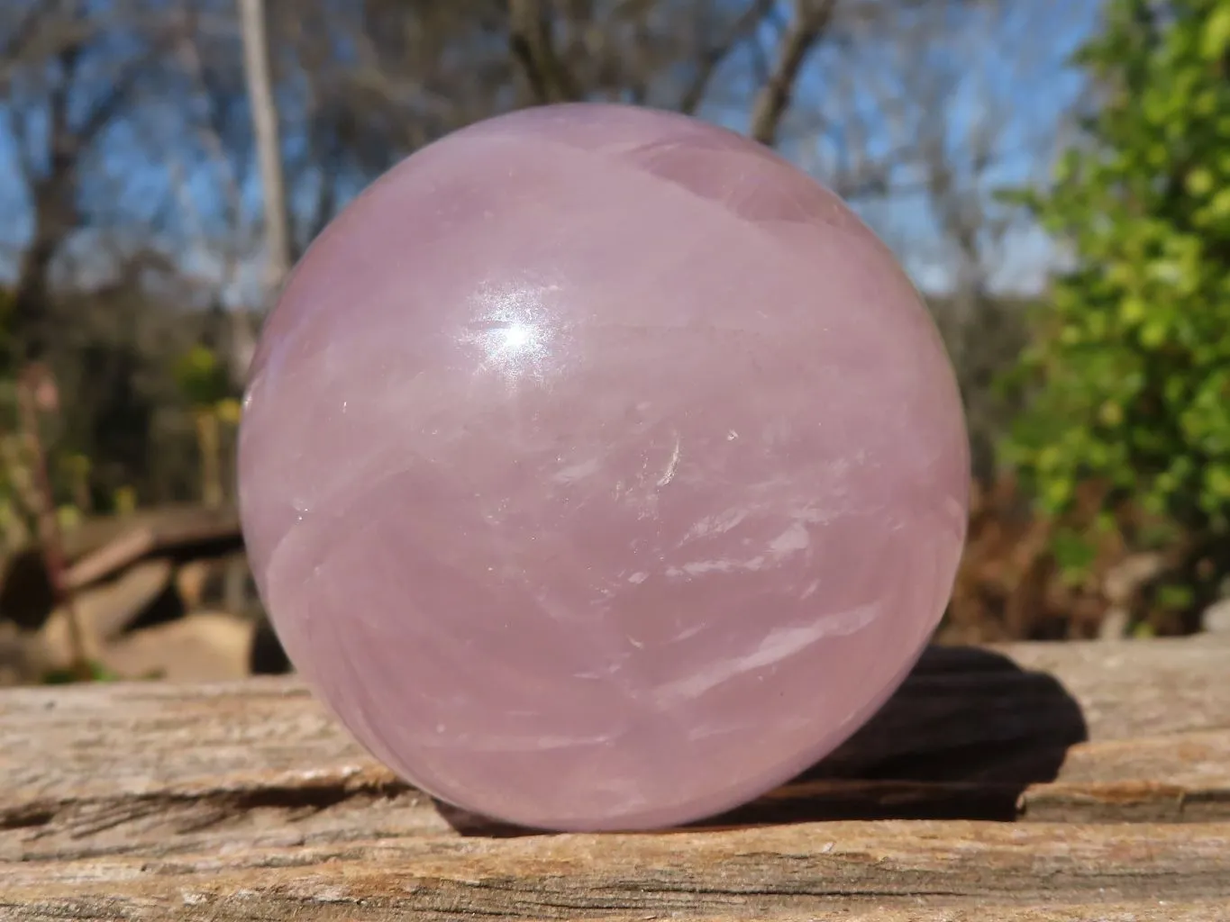 Polished Rare Blue Rose Quartz Spheres x 3 From Ambatondrazaka, Madagascar