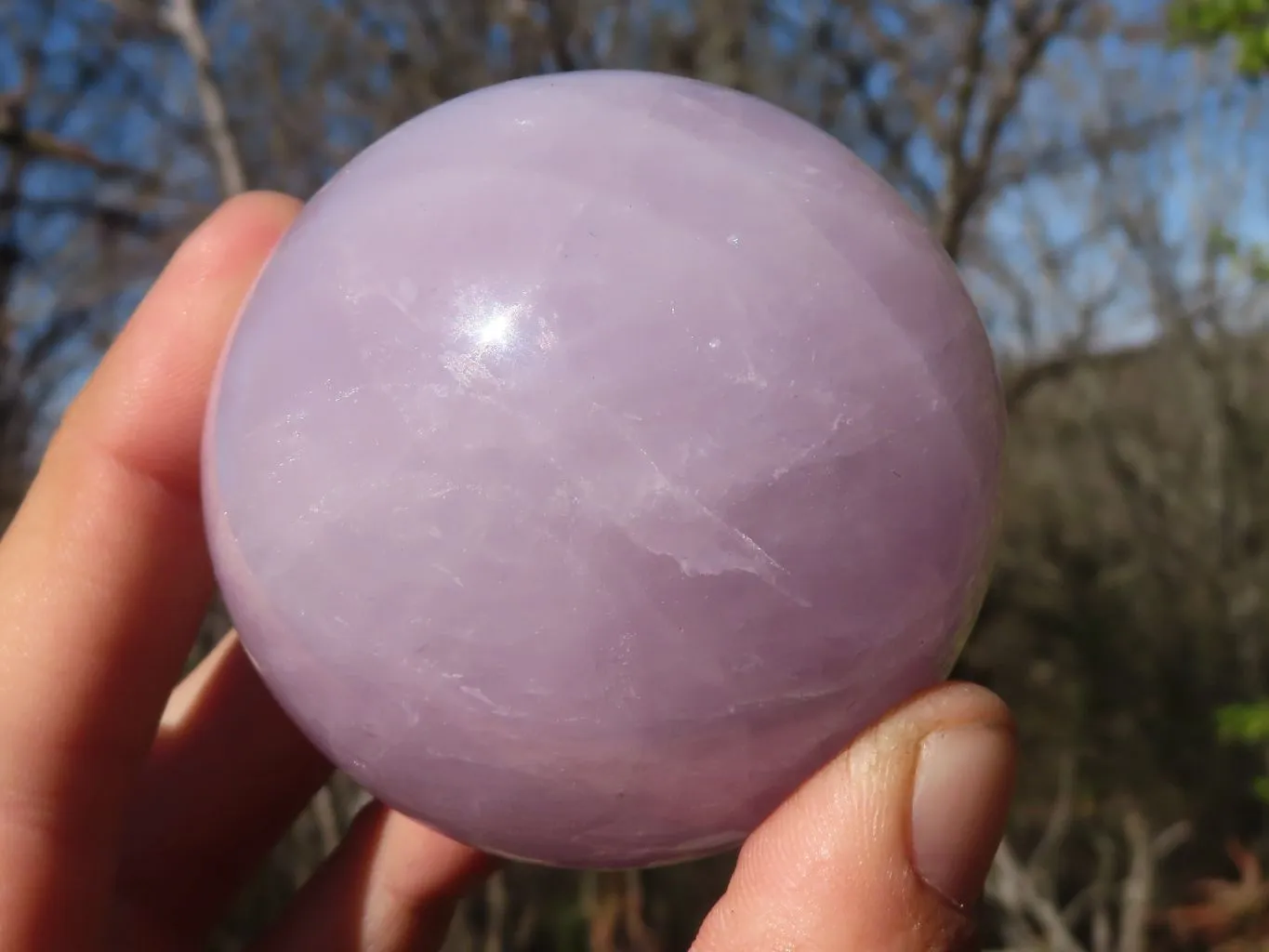 Polished Rare Blue Rose Quartz Spheres x 3 From Ambatondrazaka, Madagascar