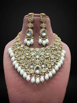 Polki Kundan Bridal Heavy Necklace Set