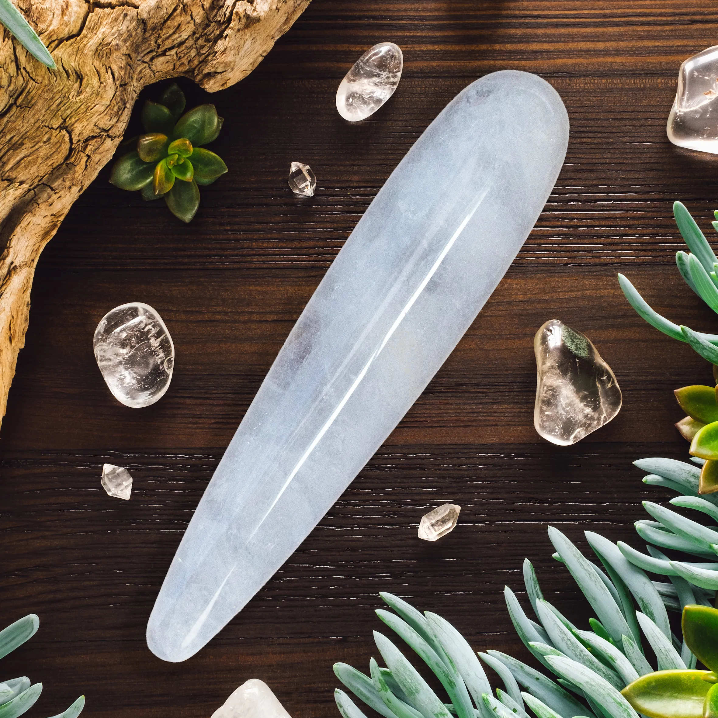 Quartz Yoni Wand