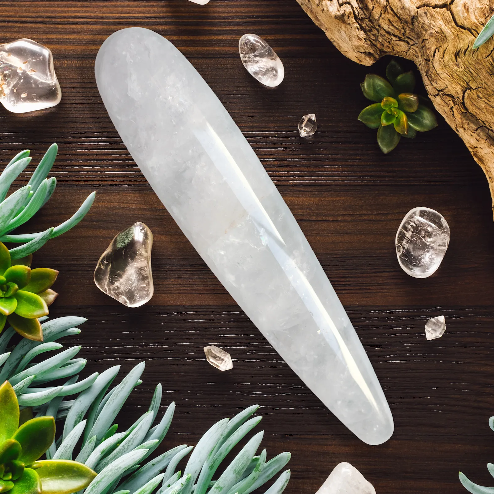 Quartz Yoni Wand