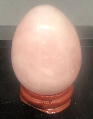 Rose Quartz 2 inch 45 mm Crystal Gemstone Yoni Egg