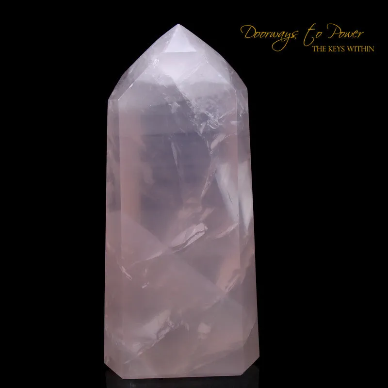 Rose Quartz Master Crystal Point 'Awakened Heart'