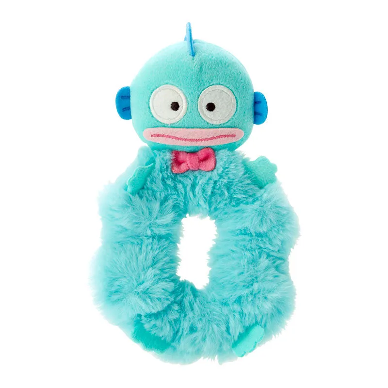 Sanrio Hangyodon fluffy hair scrunchie / bracelet