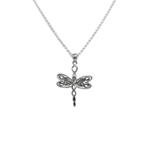 Silver Dragonfly Petite Pendant