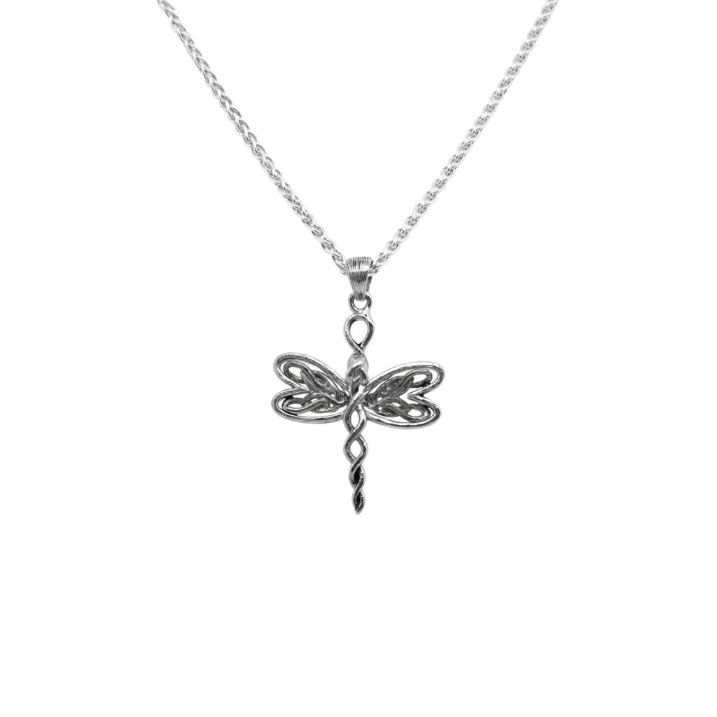 Silver Dragonfly Petite Pendant