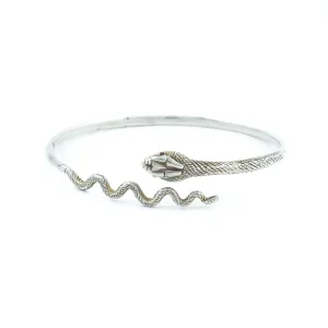 Silver x Vintage Mexican Rattlesnake Bangle