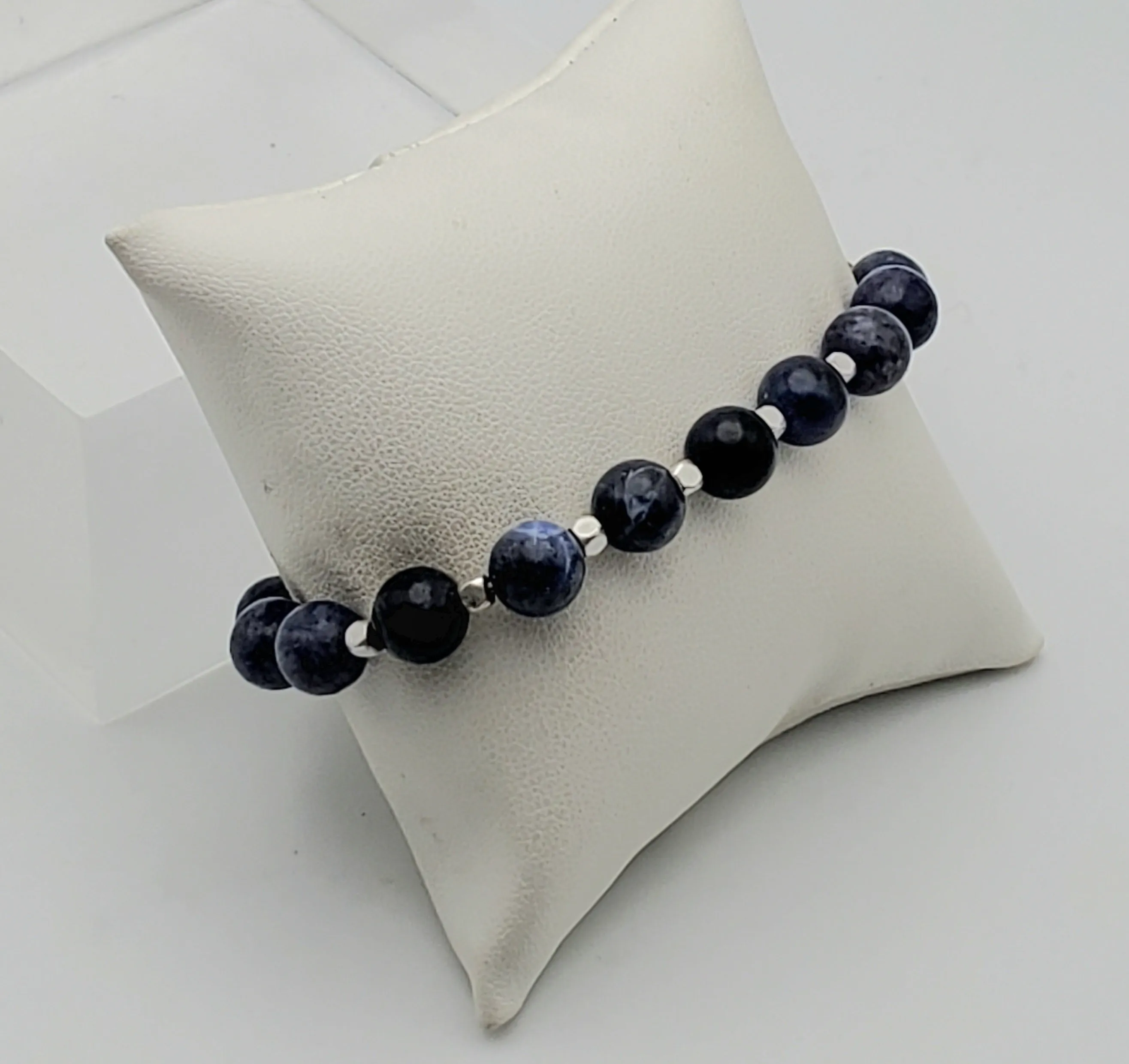 Sodalite Bead Stretch Bracelet