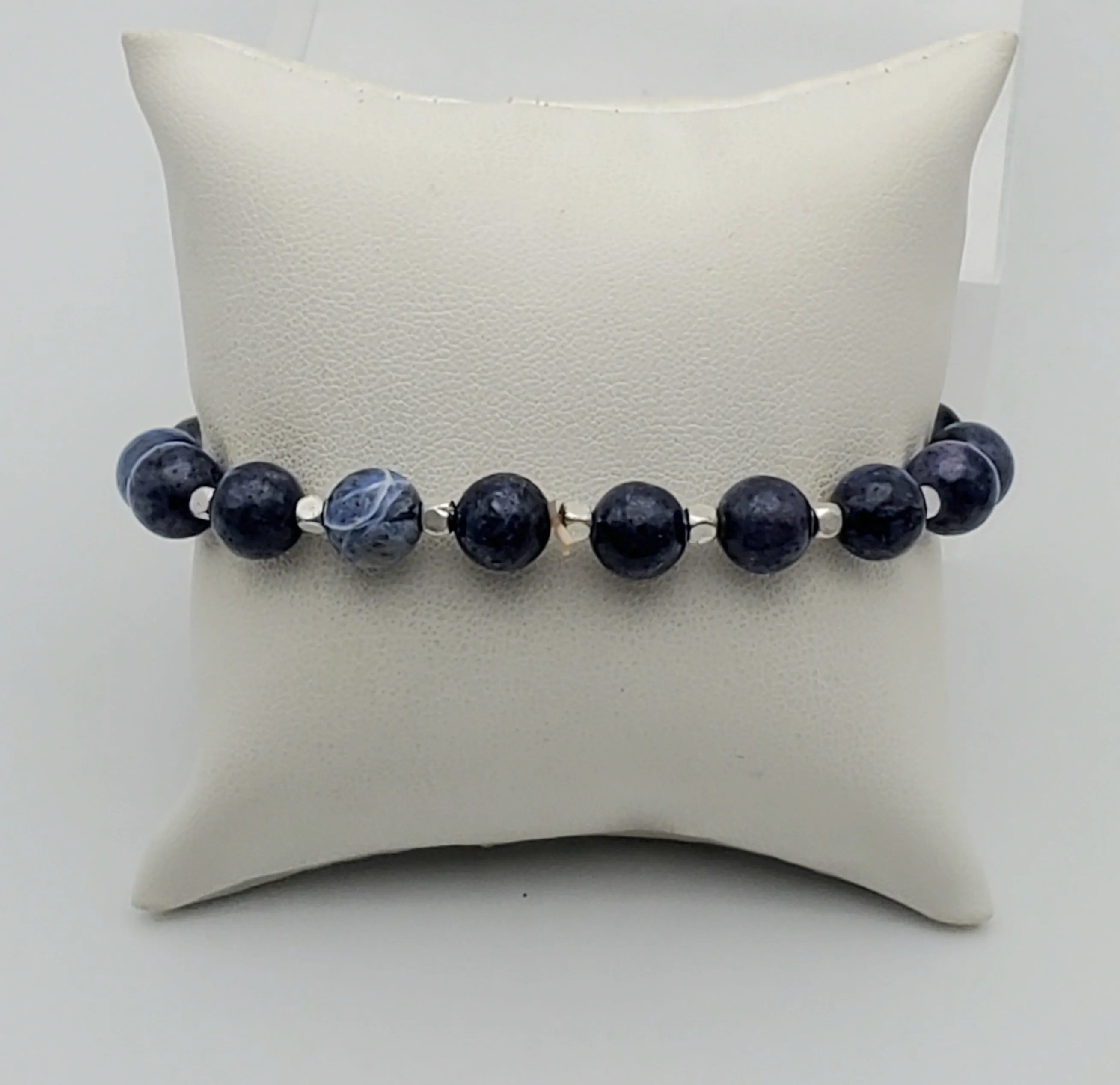 Sodalite Bead Stretch Bracelet