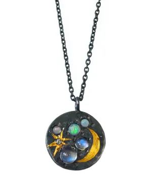 Space Scape Pendant Necklace