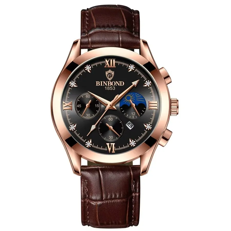 SteelLux Precision Calendar Quartz Luxury Waterproof Watch