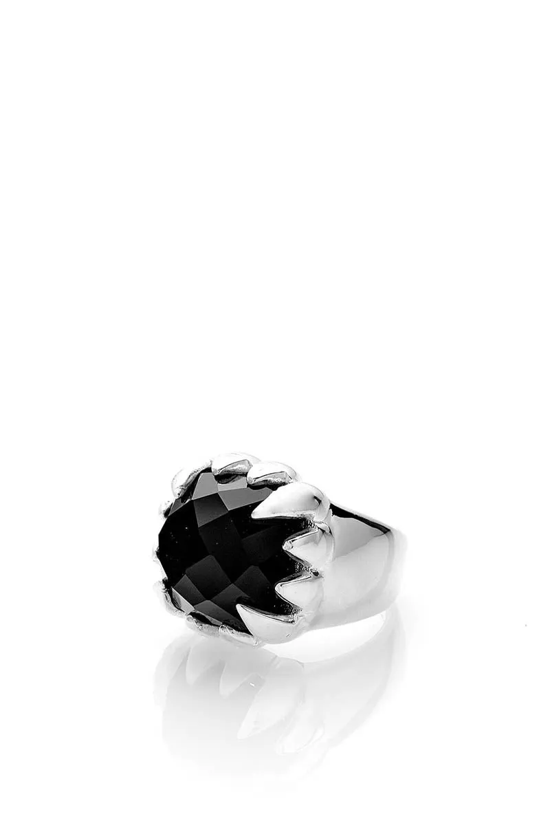 Stolen Girlfriends Club Jewellery - Claw Ring, Onyx/Silver