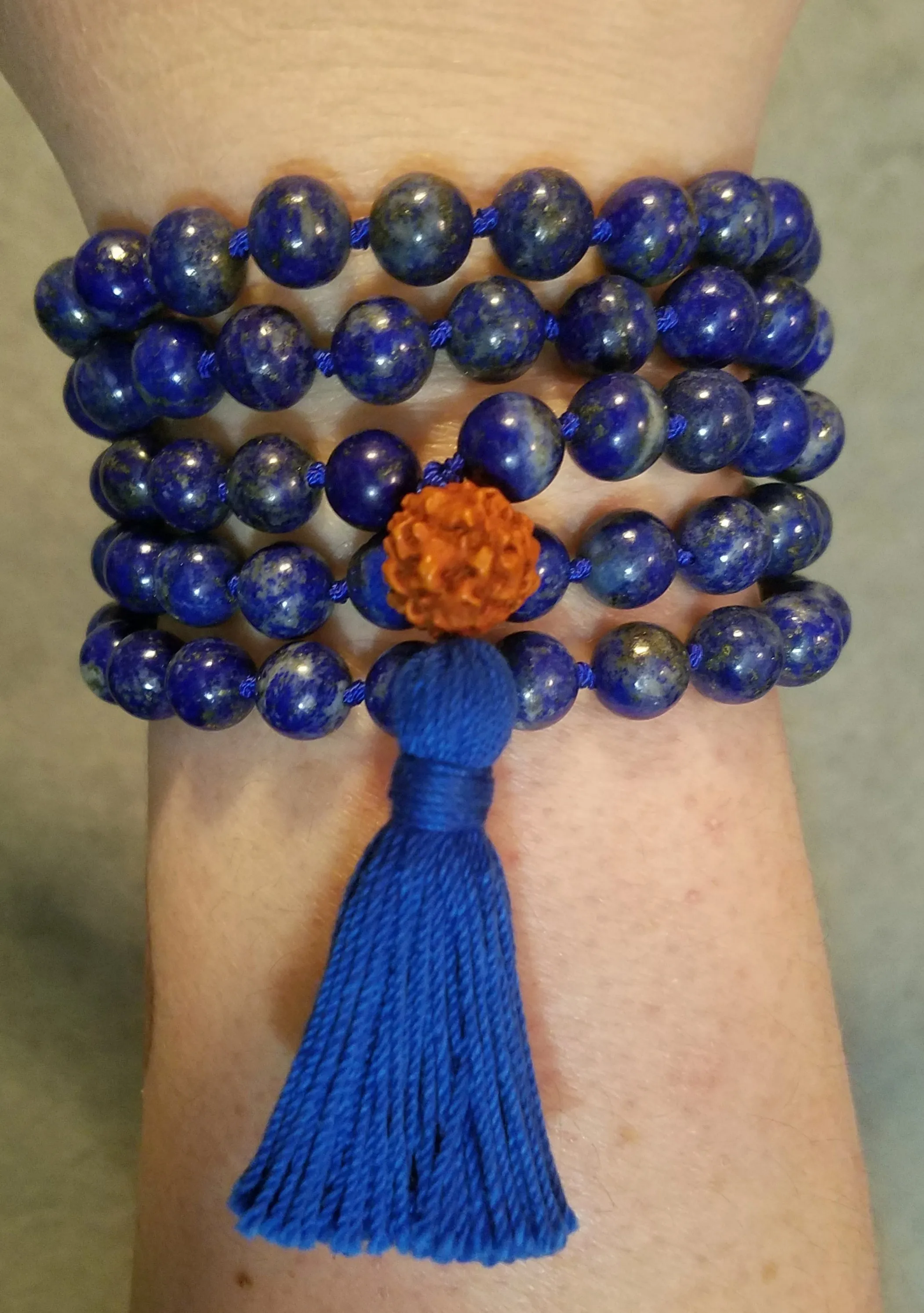 Throat Chakra Mala - Lapis