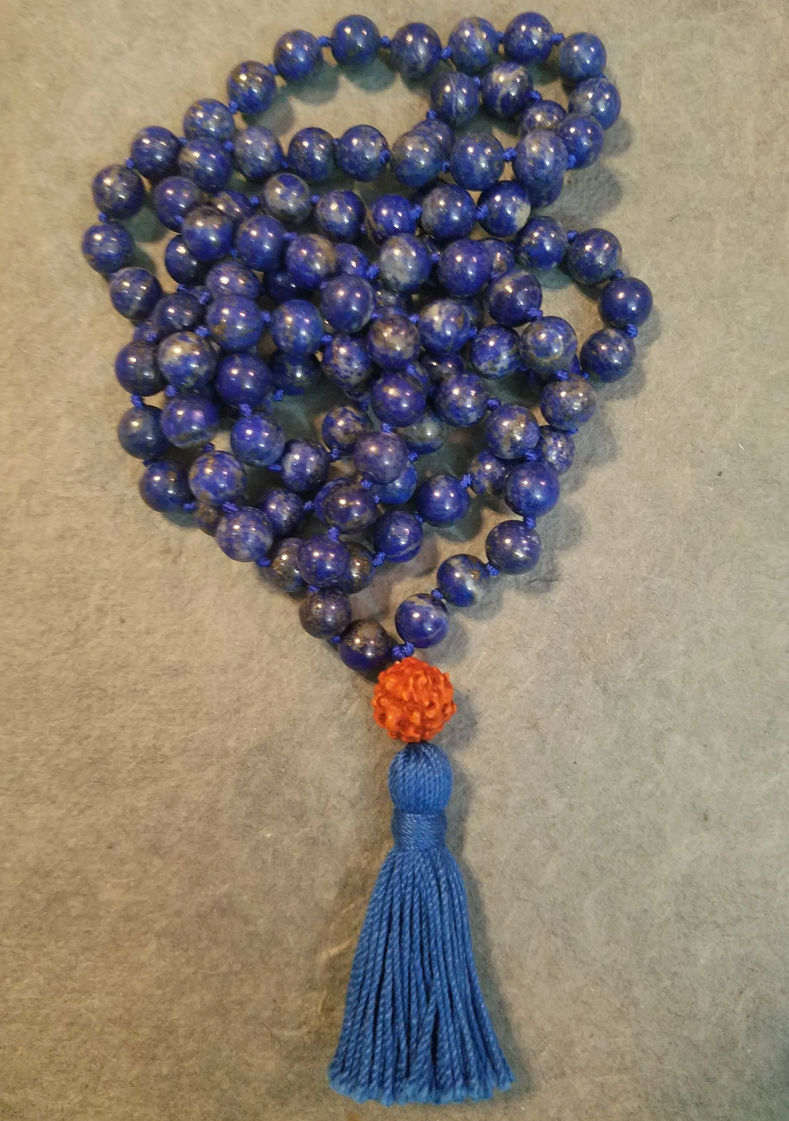 Throat Chakra Mala - Lapis