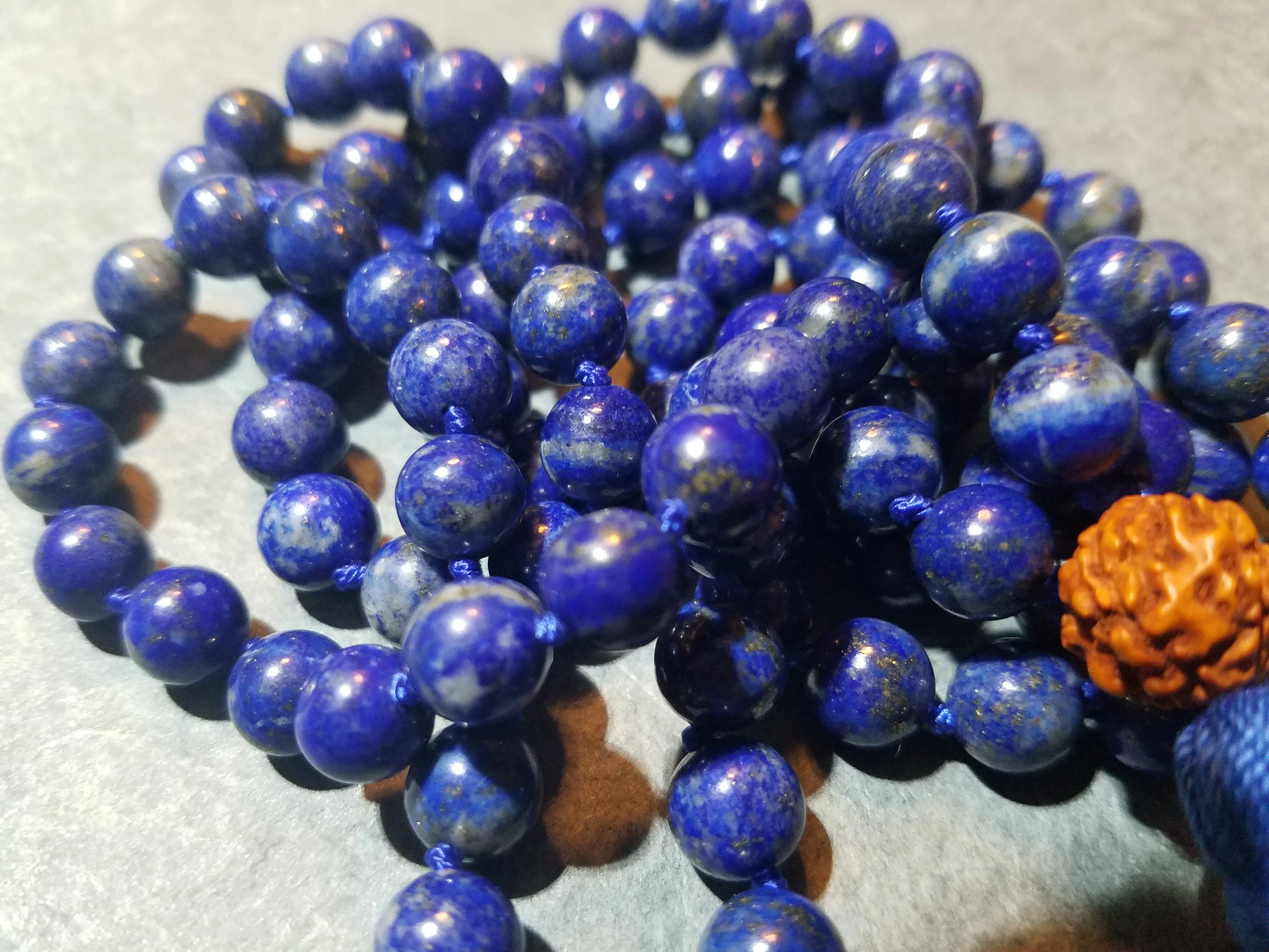 Throat Chakra Mala - Lapis