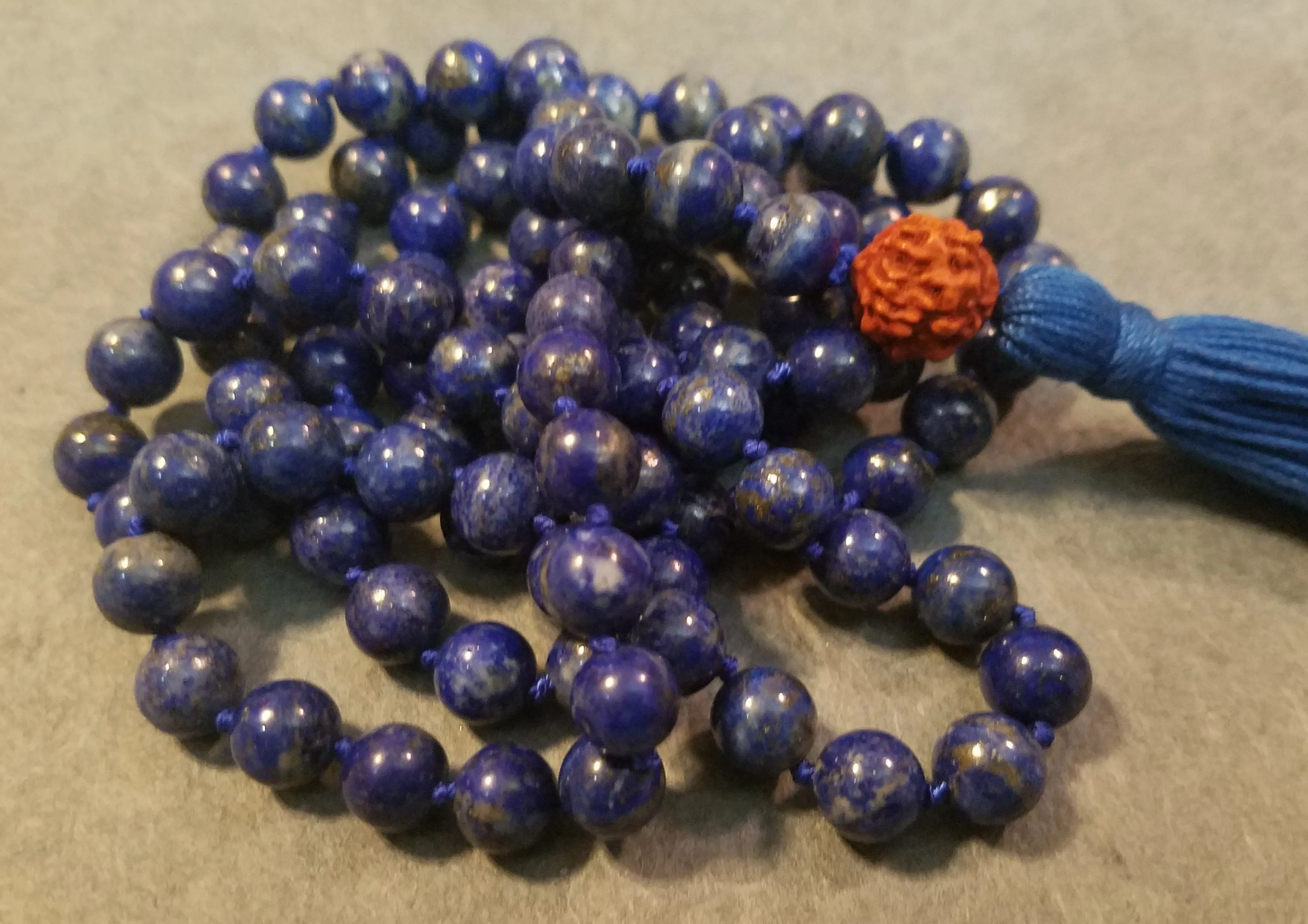 Throat Chakra Mala - Lapis