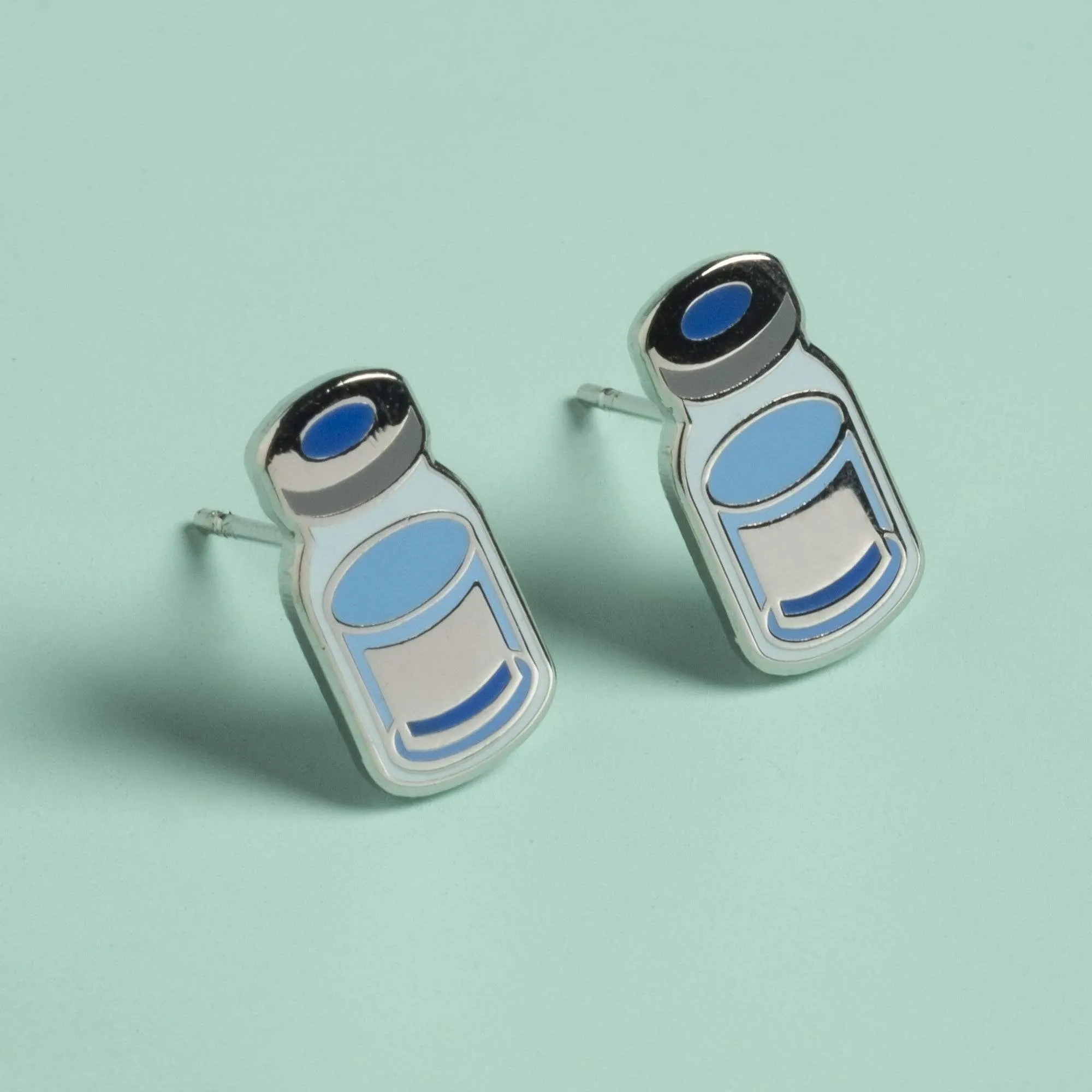 Vaccine Vial Post Earrings