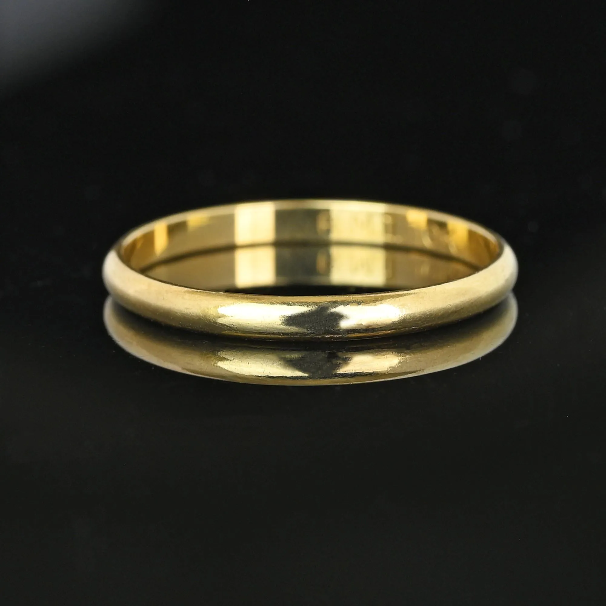 Vintage 10K Gold Thin Wedding Band Ring