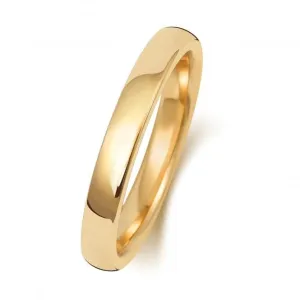 Wedding Band 9K Soft Court 2.5 mm-1.4 Wedding  Ring W132M