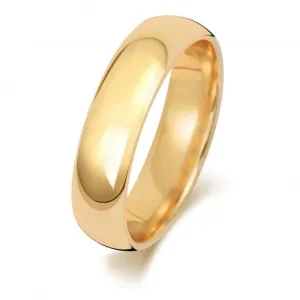 Wedding Band 9K Trad Court 5mm-1.45 Wedding  Ring W165M