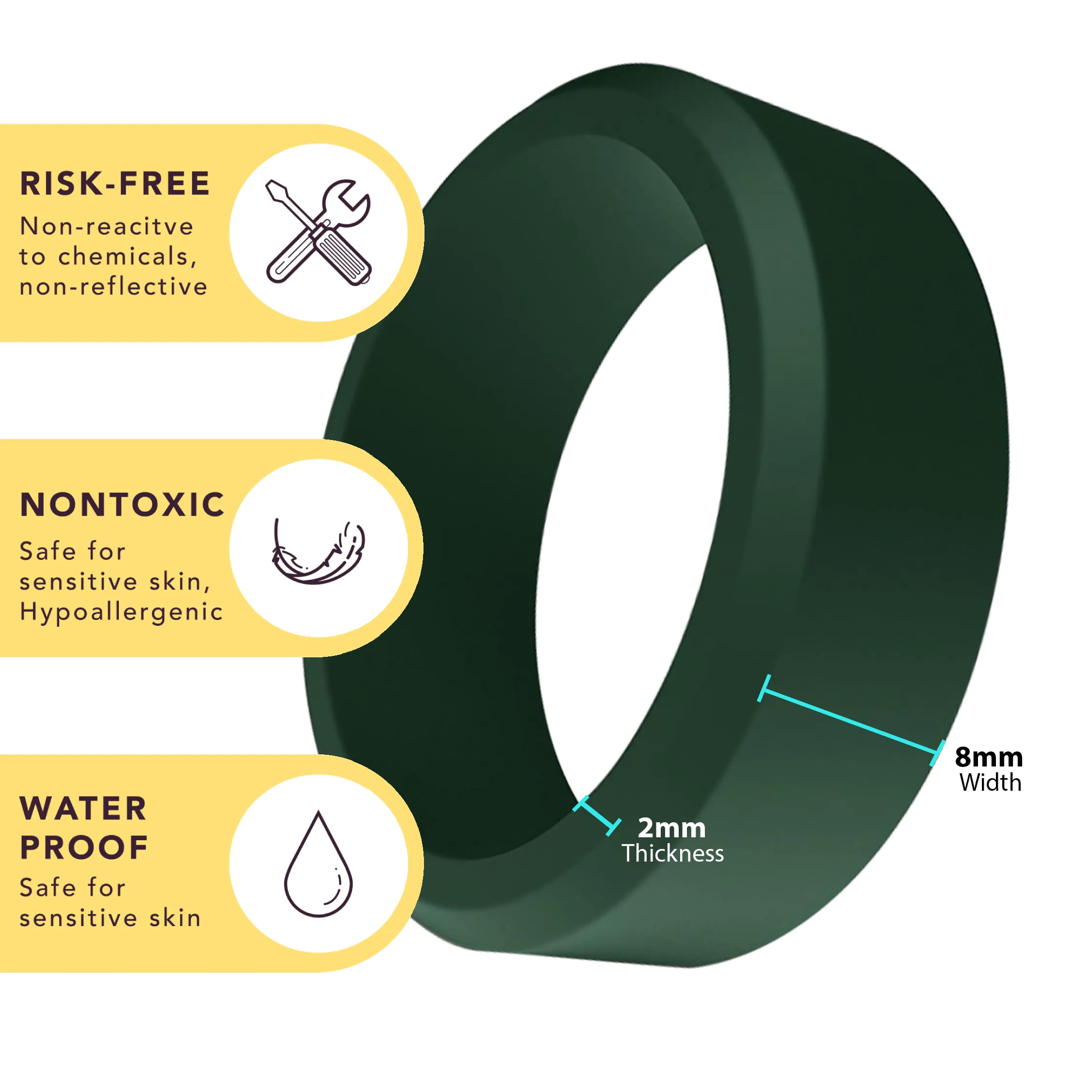 WildFire OM Symbol Silicone Ring   Ring Box